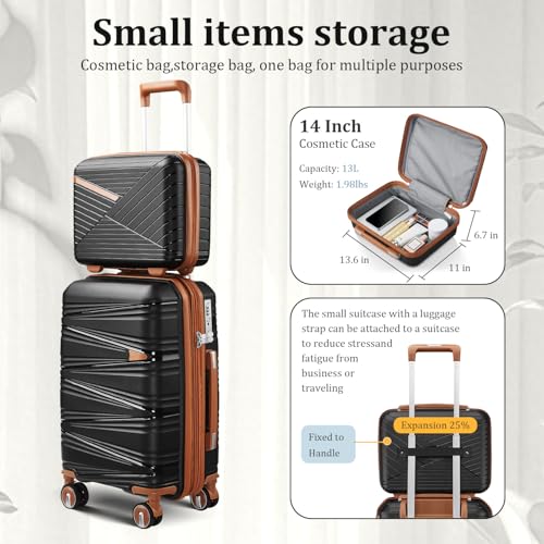 Expandable Carry (Black / Carry On Set (14in/20in/DB/TB))