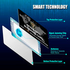 2 Pack RFID Blocking Card for Credit Debit ID Card (Black WM)