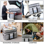 2 Tier Moving Bags (Silver / 2 Large- 2 Tier)