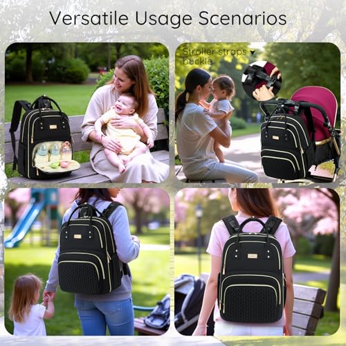 Diaper Bag Backpack (Black)