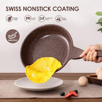 Nonstick Frying Pan Skillet (11 Inch / Toffee Brown)