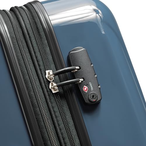 Helium Aero Hardside Expandable Luggage with Spinner Wheels (Orion Blue / Checked-Medium 24 Inch)