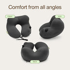 Coop Home Goods AirJustable Travel Neck Pillow, Inflatable, Adjustable Support - Image 7