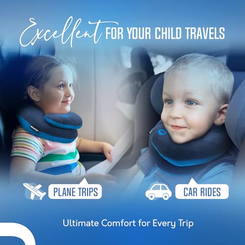 Kids Travel Neck Pillow (Gray / Small)