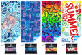 Microfiber Beach Towel (4 Pack Turtle Words Butterfly / 32x71 inch)