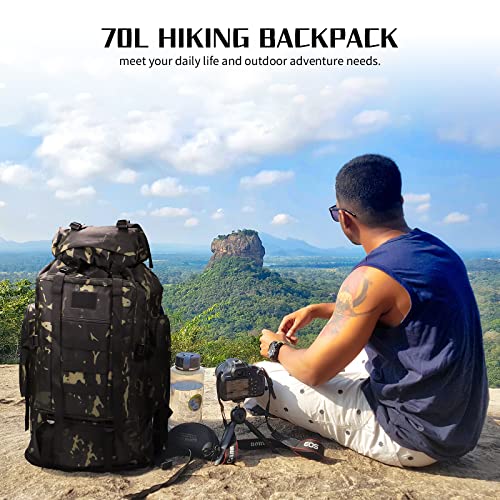 Hiking Backpack for Men 70L (70l-blackmix)
