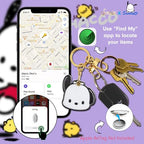 x Sanrio Character Keychain Case Compatible with Apple AirTag (Pochacco)