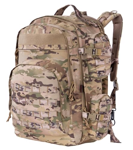 Large Tactical Backpack Bag For Hiking (Camo)