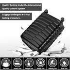 3 Piece Hardshell Travel Luggage Set (20in/24in/28in (3-Piece Set) / Black)