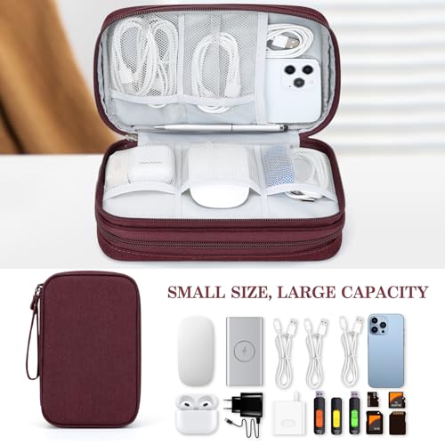 Electronic Organizer (9.1 x 5.9 x 3.15 inches / Wine Red)
