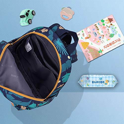 Cute Zoo Little 2d Backpack Kid Backpacks for Girls and Boys Toddler Backpack Waterproof Preschool Safety Harness Leash (Zoo)