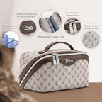 Travel Makeup Bag Cosmetic Bags for Women (A-2-Khaki)
