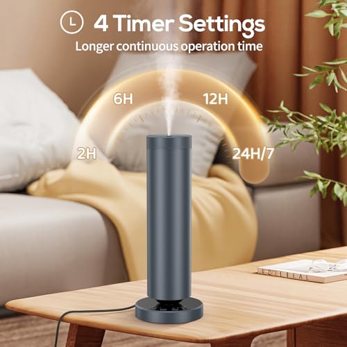 Waterless Diffuser with 108 ML Essential Oils (Grey)