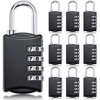 10 Pcs 4 Digit Combination Locks Small Combo for Luggage