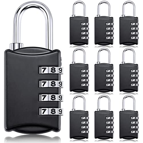 10 Pcs 4 Digit Combination Locks Small Combo for Luggage
