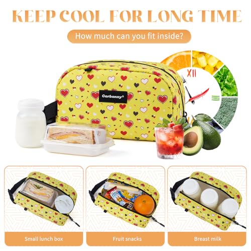 Small Cooler Bag (Yellow-Heart)
