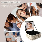 Makeup Bag with Led Mirror (Beige / with LED mirror)