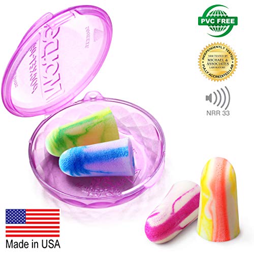 MOLDEX Soft Foam Earplugs Softies® Ear Plugs for Sleeping (Multi Color / 60 pair (Pack of 1))