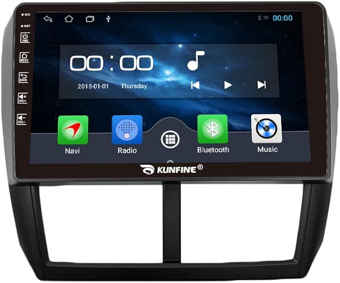 Kunfine Car Android Navigation Stereo GPS Radio Reverse Camera Display 9" IPS by KUNFINE