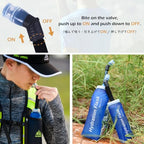 TPU Soft Folding Water Bottles BPA (350ml/11.83oz - Pack of 2)
