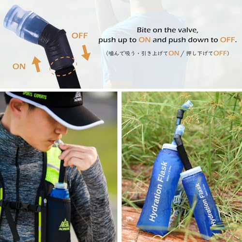 TPU Soft Folding Water Bottles BPA (350ml/11.83oz - Pack of 2)