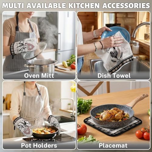 Rooster Kitchen Decor Set (Farmhouse Rooster)
