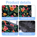 Tropical Flowers Luggage Cover Washable Suitcase Protector Anti (Tropical Flowers / M(24-26inch suitcase))