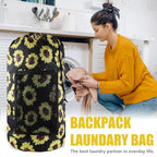 Laundry Bag Backpack (2Pack / Sunflower)