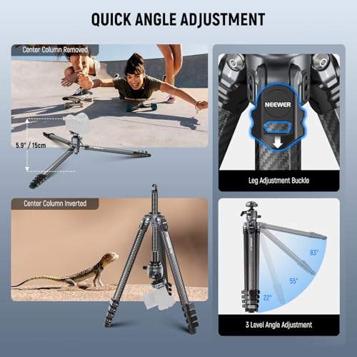LITETRIP LT38 61" Travel Camera Tripod