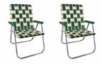 Outdoor Chairs for Camping. Made with Lightweight Aluminum Frames and UV (Charleston / Magnum (2 Pack))