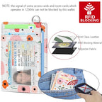 Slim Minimalist Wallet RFID Credit Card Holder for Men (small / Floral)