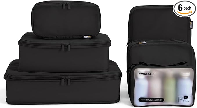 6 Set Compression Packing Cubes by SOARSAIL