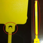 100pcs Reusable Blank Plastic Tags Ties Key Tags 1.45"*2.48" Serrated Tension - Image 4