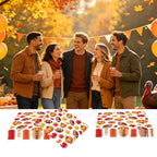 50 PCS Fall Football Pumpkin Cocktail Napkins (Football Pumpkin)
