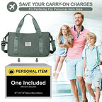 Weekender Bags For Women (B2-green-expandable / X-large)