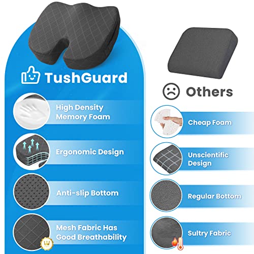 Seat Cushion for Office Chair (XX-Large / Grey)