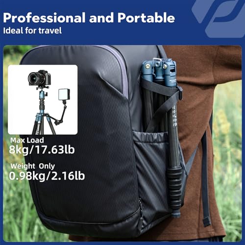 60" Carbon Fiber Camera Travel Tripod (Blue / 62" Basic (Carbon Fiber))