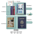 Passport Holder (Pink Aqua green)