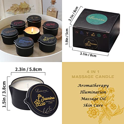 Massage Candle Oil Low Temp Body Relaxation Jasmine 2.35 oz