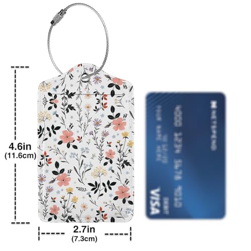 Blooming Flowers Luggage Tags for Suitcases (Blooming Flowers)