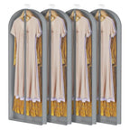 Luxury Fur Coat Storage Bags Dress Bags for Gowns Long 60 in (60"-4pcs)