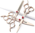 Hair Scissors 6/7/8/9-inch 440C High Hardness For Hairdressers Haircuts Cuttinging Scissors Professional Haircut(6 inch-3pc)