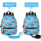 Toddler Backpack with Leash (Light Blue, Blue Link)