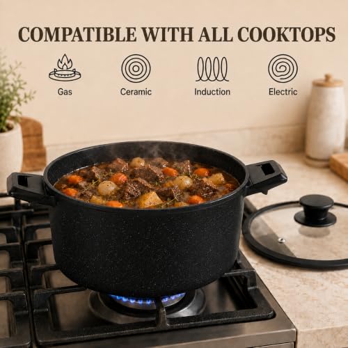 30 Piece Nonstick Pots and Pans Set (Black / 30 Pack)