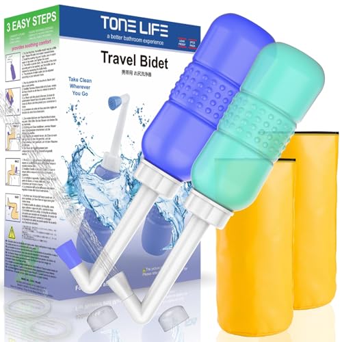 2PCS Blue+Green Peri Bottle for Postpartum Essentials (450ml Blue + Green【tw0 Color!】)