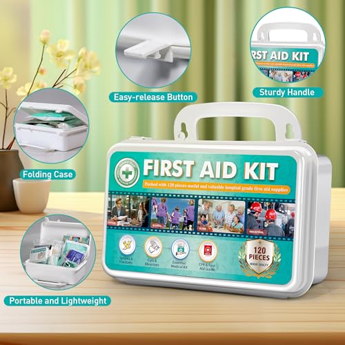 120 Pieces Hardcase First Aid Kit (120 Pieces)