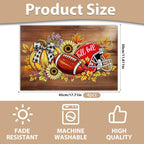 Fall Football Placemats Set of 6 (Football Pumpkin)