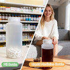 16 oz Plastic Bottles with Lids (Clear / 16-oz)