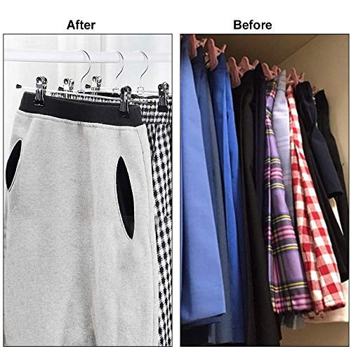 Pants Hangers with Clips (20 Pack)