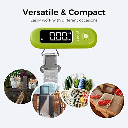 Digital Luggage Scale for Travel (Apple Green)